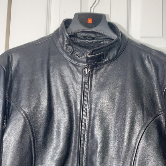 Leather Biker Jacket - Picture 3 of 7